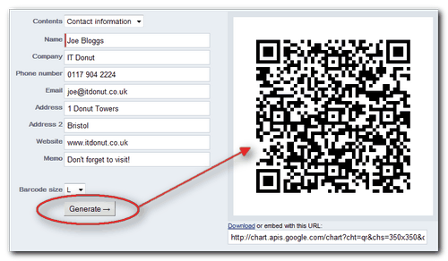 How To Create A QR Code Tech Donut